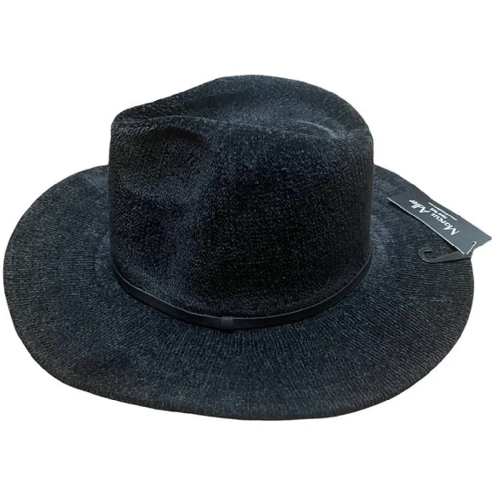 Marcus Adler New York The Hillary Hat - Black with Black Trim - NWT